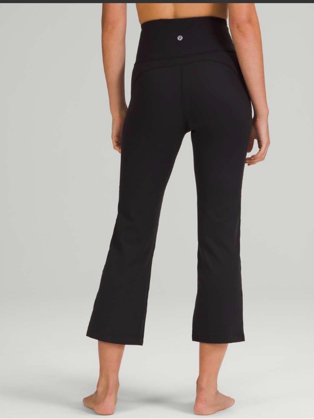 Lululemon Groove Super-High-Rise Crop Leggings Size 12 Black 23" Inseam W6BZ3S